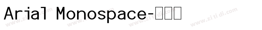 Arial Monospace字体转换